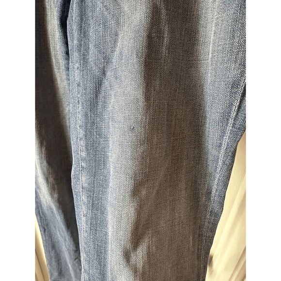 Eileen Fisher Blue Denim Straight Leg Jeans Size 4P Medium Wash Mid Rise - Picture 2 of 5